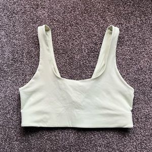 Girlfriend collective scoop bralette in seedling size small